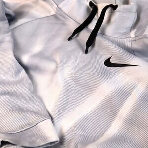Nike Mens Dri-FIT Hoodie Grey White Abstract Tie Dye Pullover Large L